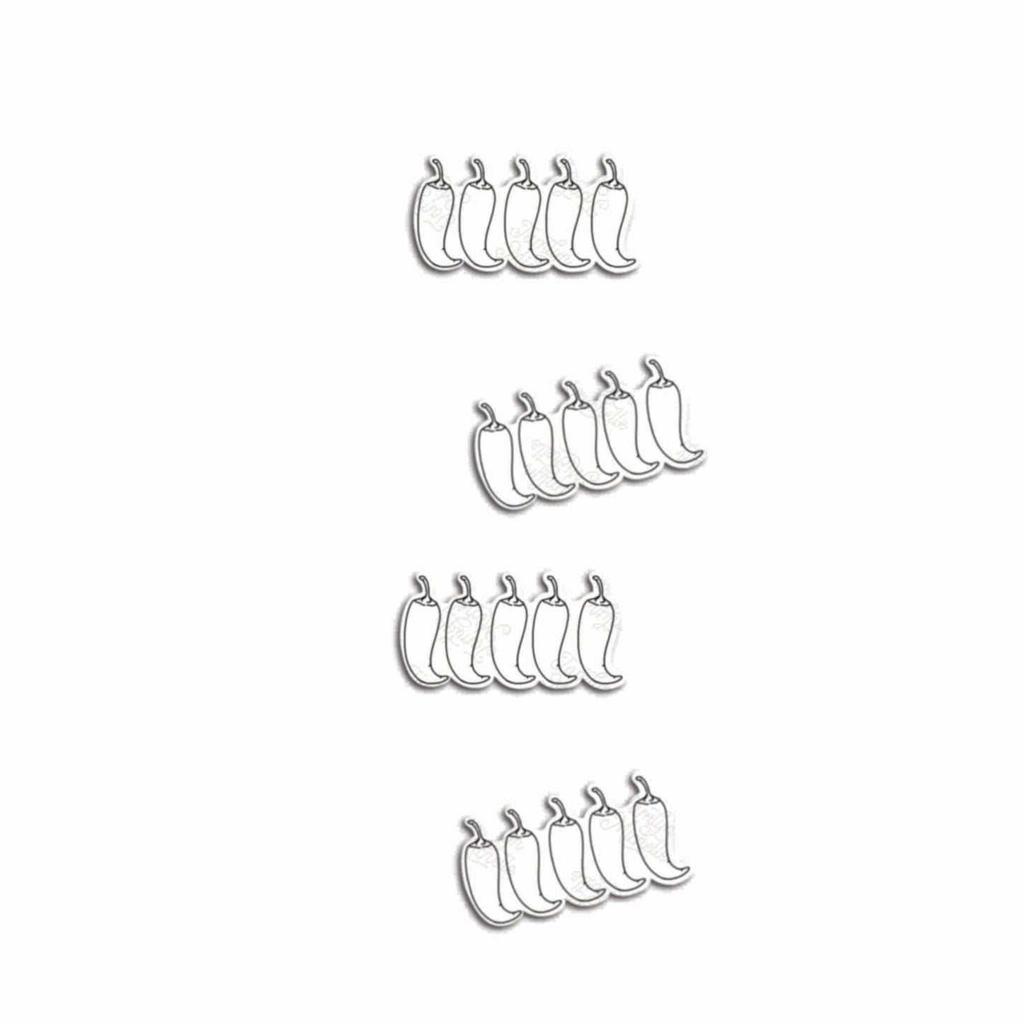 Chili Peppers Spice Rating | Sticker Sheet