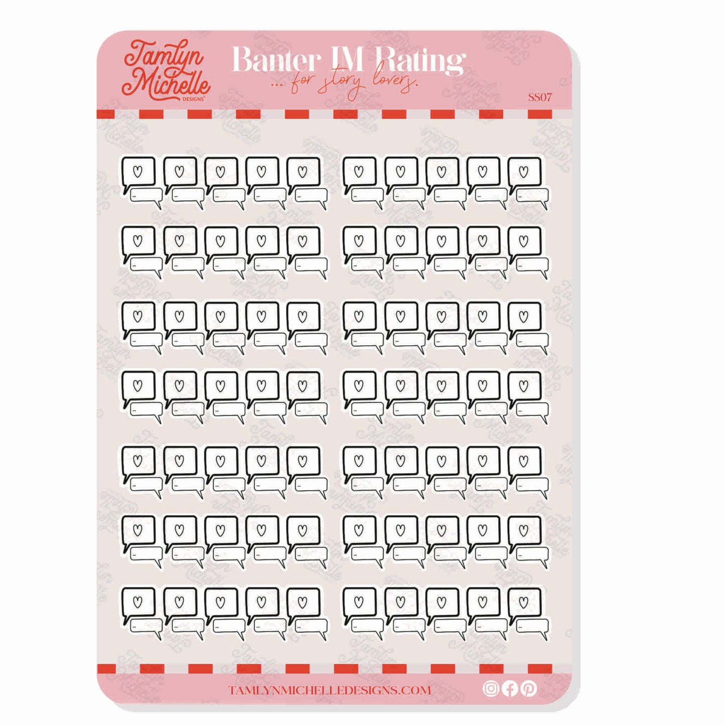 Banter IM Rating | Sticker Sheet