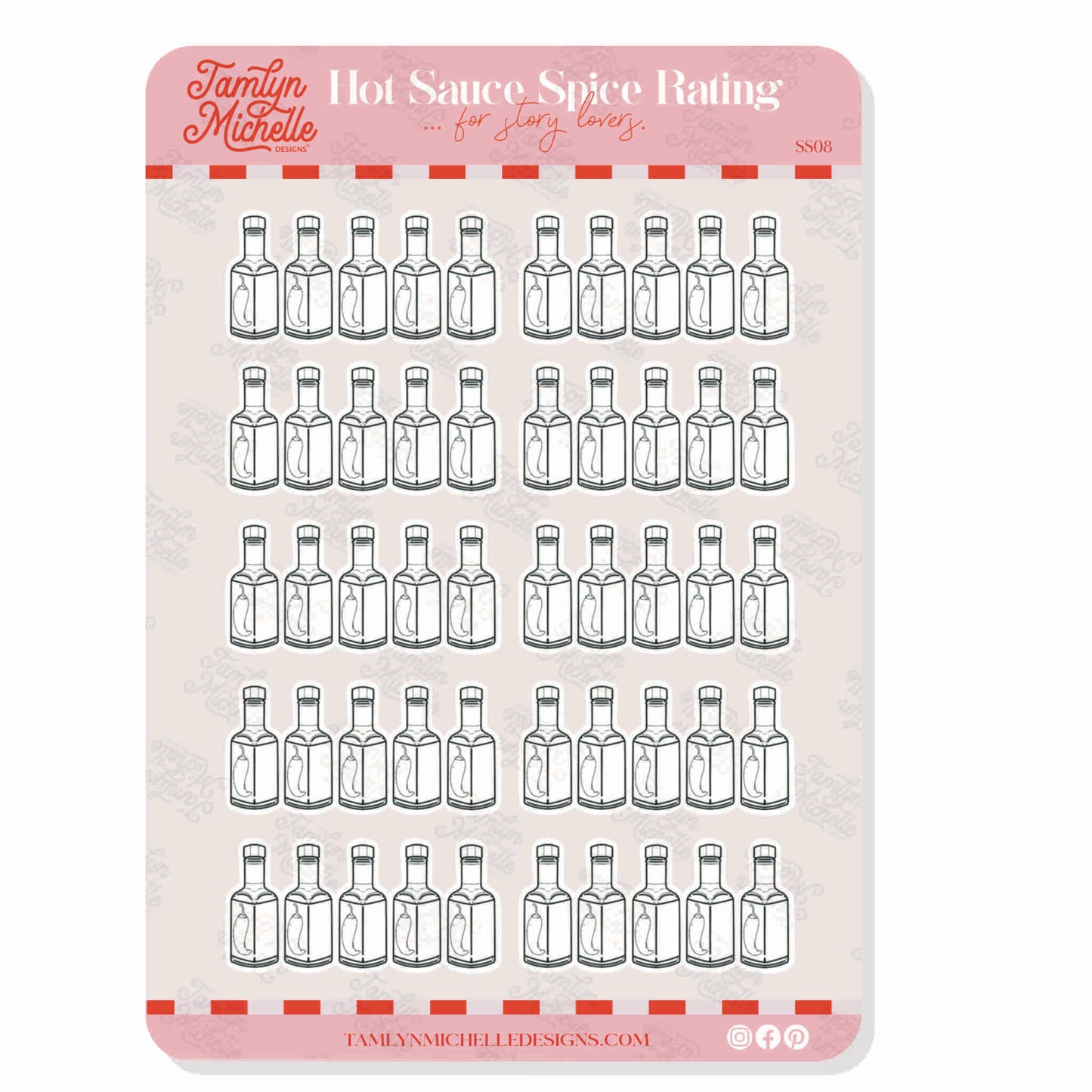 Hot Sauce Spice Rating | Sticker Sheet