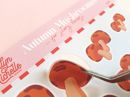 Autumn Mushrooms - Sticker Sheet