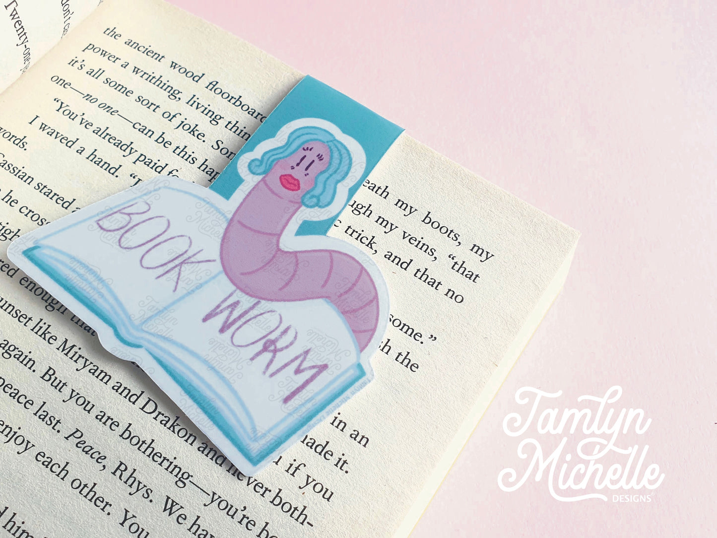 Book Worm Magnetic Bookmark