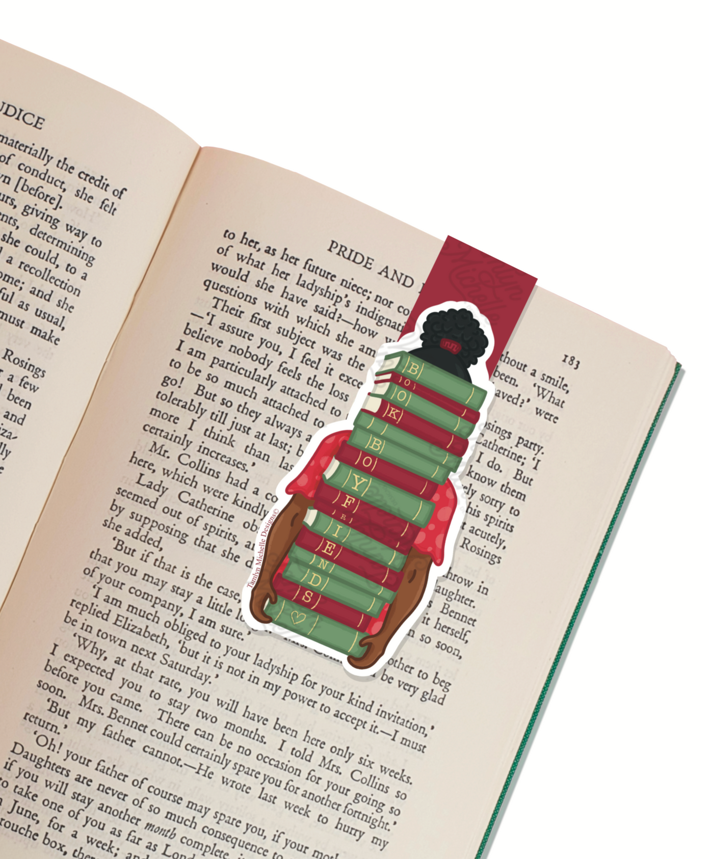 Book boyfriend book tower | Magnetic Bookmark