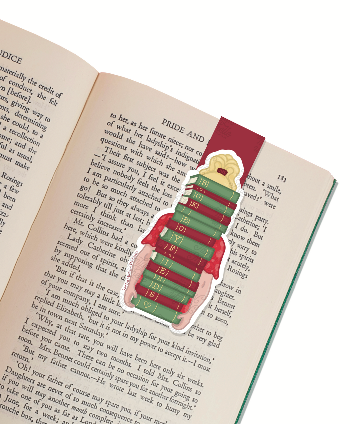 Book boyfriend book tower | Magnetic Bookmark