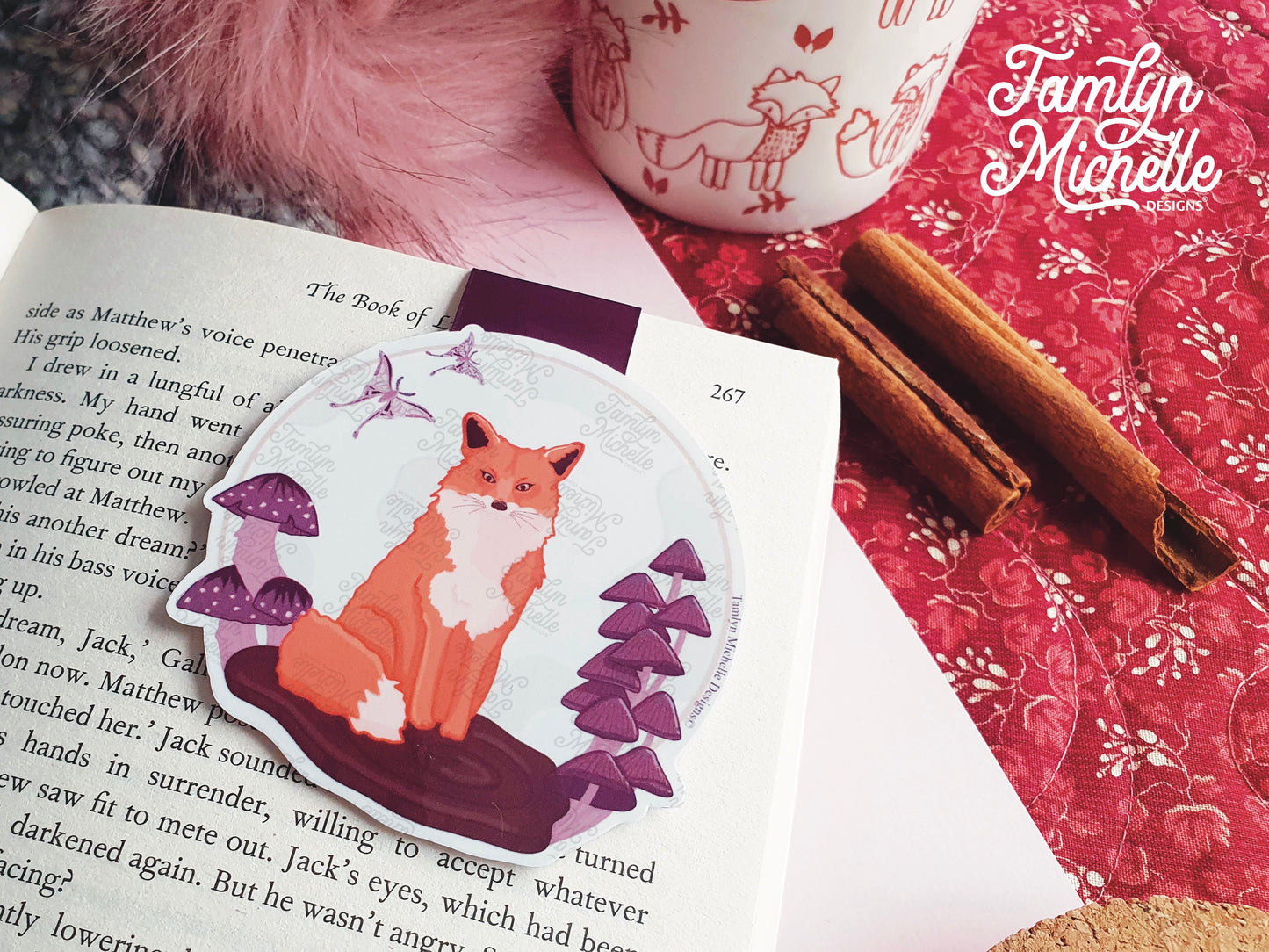 Moonlight Fox Magnetic Bookmark