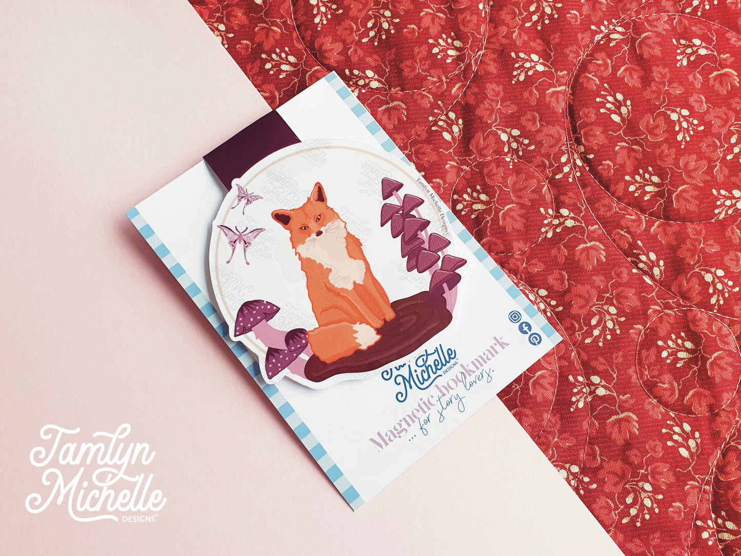 Moonlight Fox Magnetic Bookmark