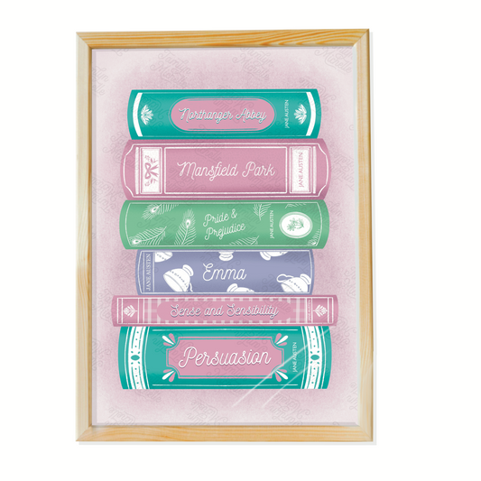 Pride and Prejudice Book Stack | Print