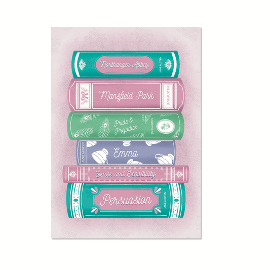 Pride and Prejudice Book Stack | Print