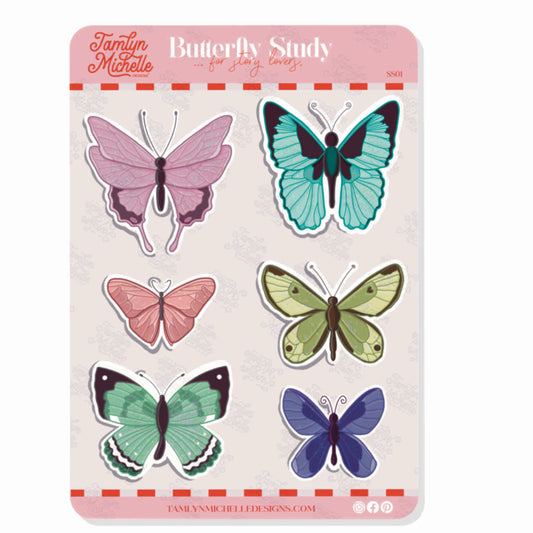 Butterfly Study | Sticker Sheet