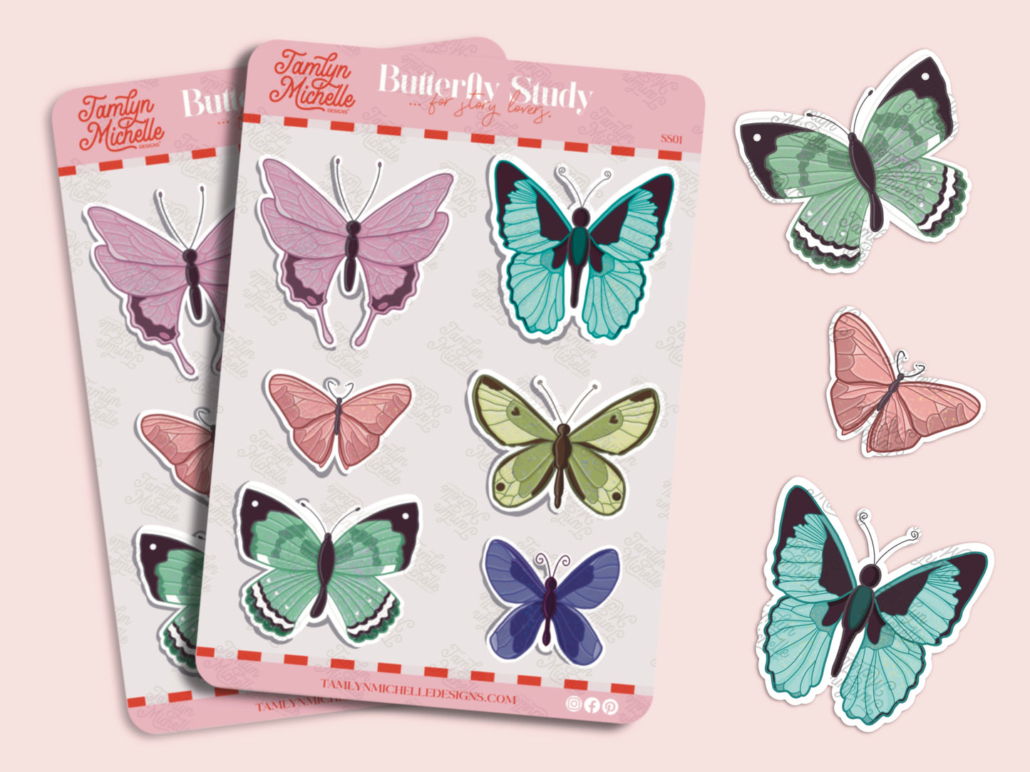 Butterfly Study (lepidopterology) - Sticker Sheet