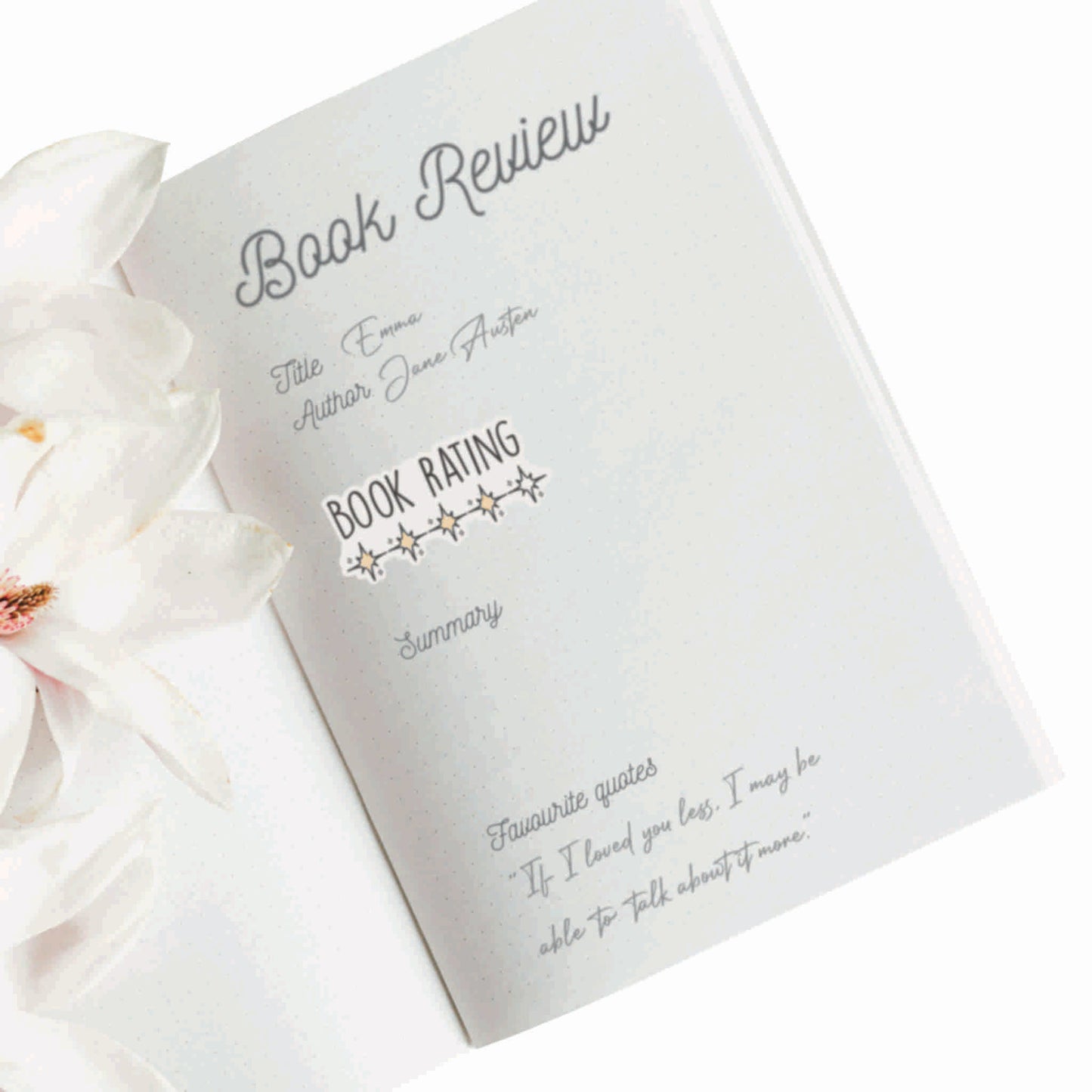 Book Star Rating | Sticker Sheet