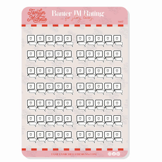 Banter IM Rating | Sticker Sheet