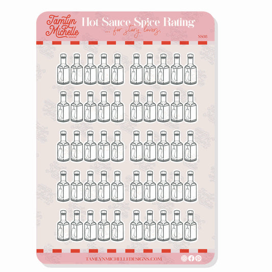 Hot Sauce Spice Rating | Sticker Sheet