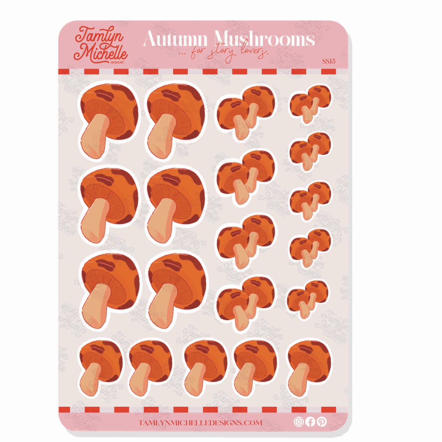Autumn Mushrooms | Sticker Sheet