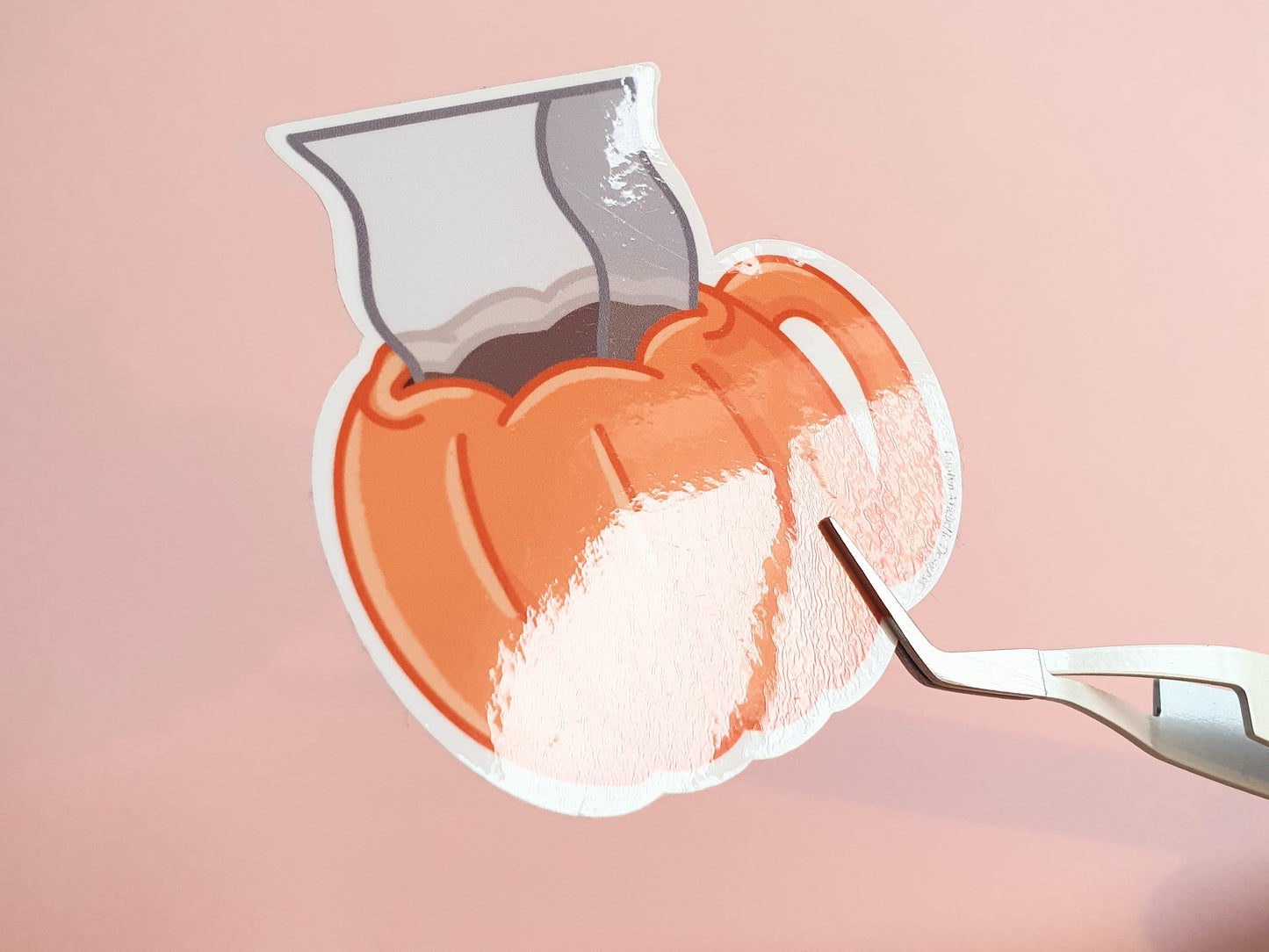 Pumpkin Mug - Vinyl Sticker